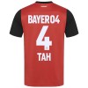 Maillot de Supporter Bayer 04 Leverkusen Jonathan Tah 4 Domicile 2024-25 Pour Homme